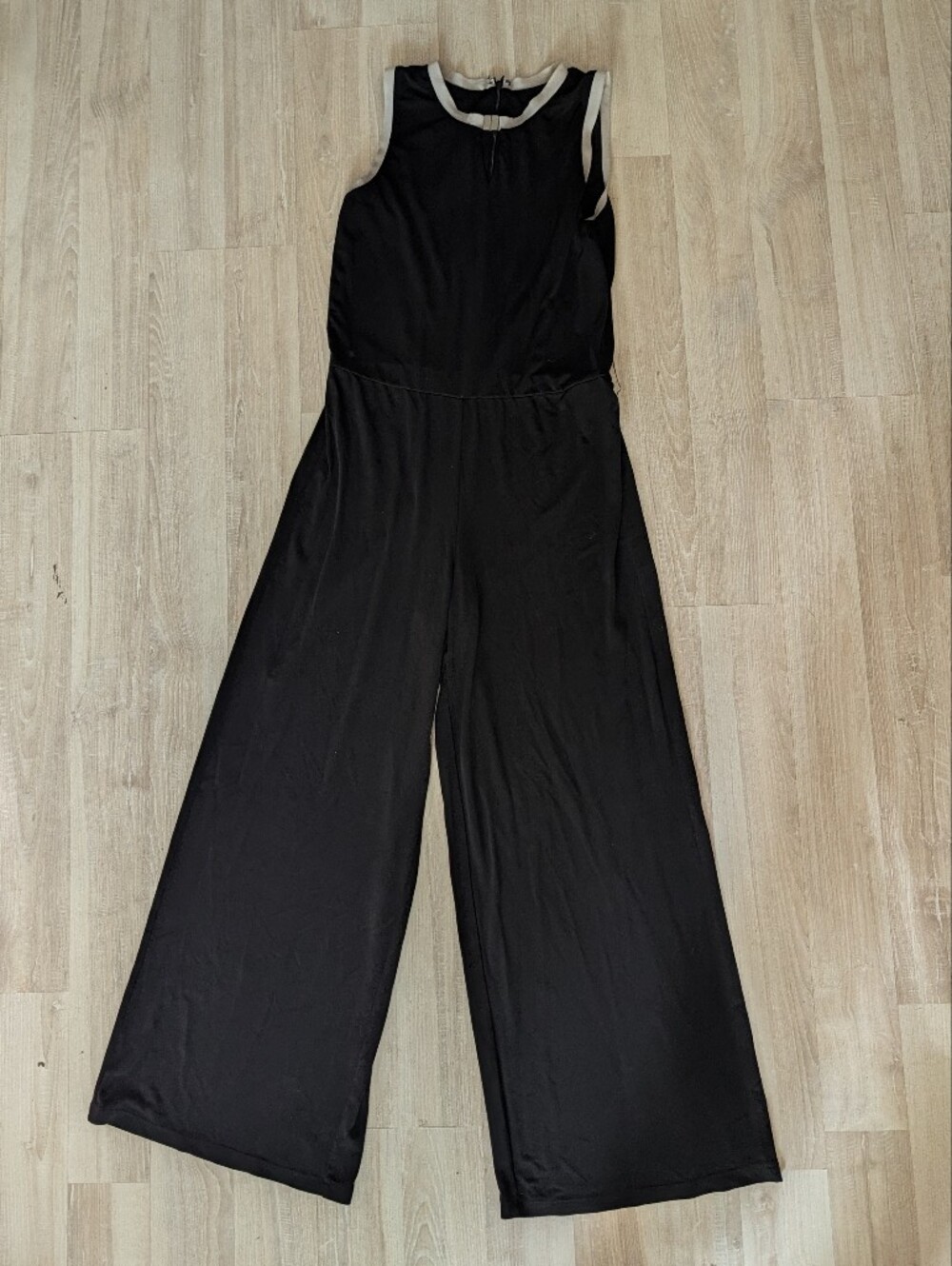 Ralph Lauren Black Sleeveless Wide-Leg Jumpsuit
